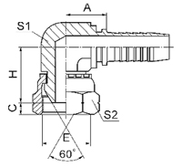 Фитинги BSP Compact исполнения 90 градусов