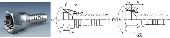 Фитинги JIC исполнения 0 градусов